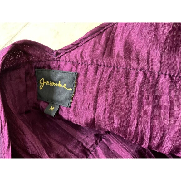 JASMINE Hand-loomed 100% Silk crinkle cocktail wedding, formal dress sz. Medium - Picture 9 of 14